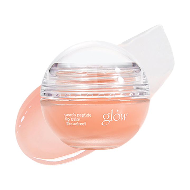 glow peach peptide lip balm