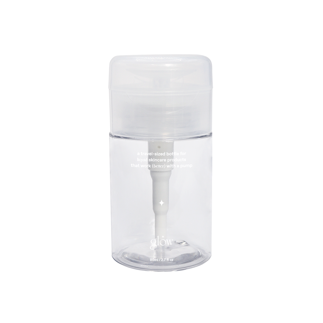 glow mini pump bottle
