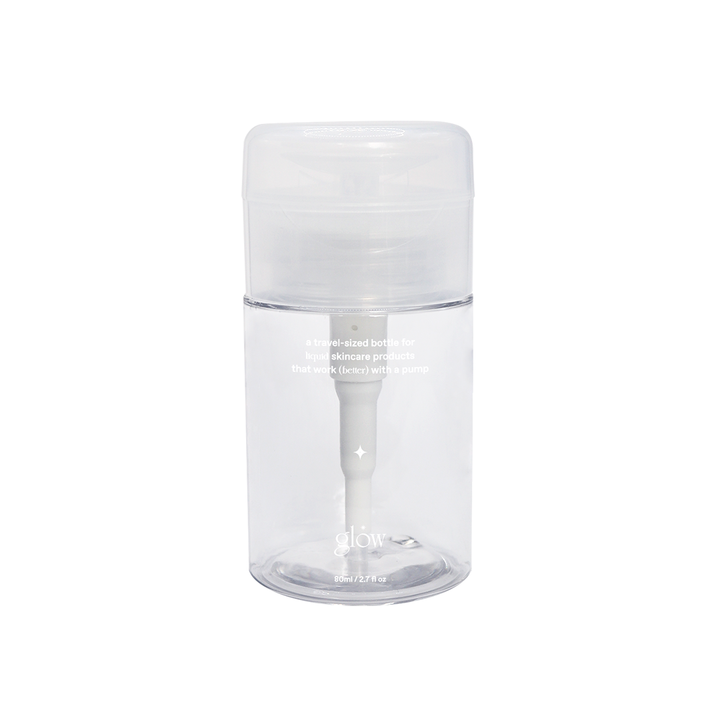 glow mini pump bottle
