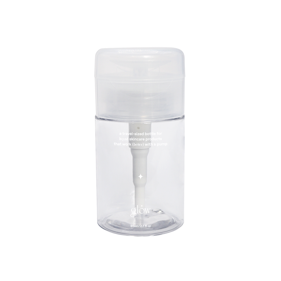 glow mini pump bottle