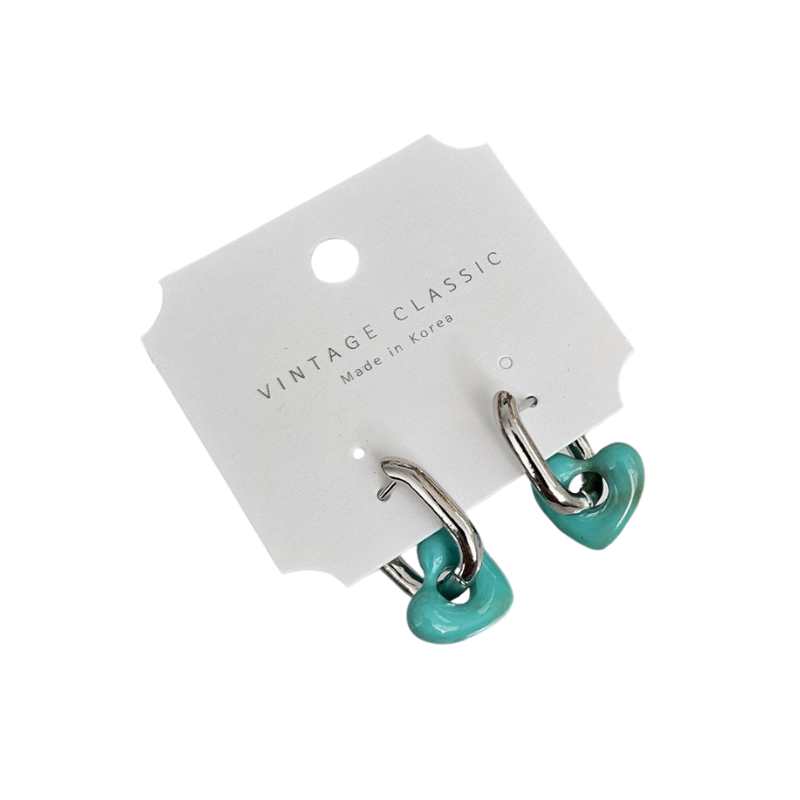 Paddlepop Heart Drop Earrings