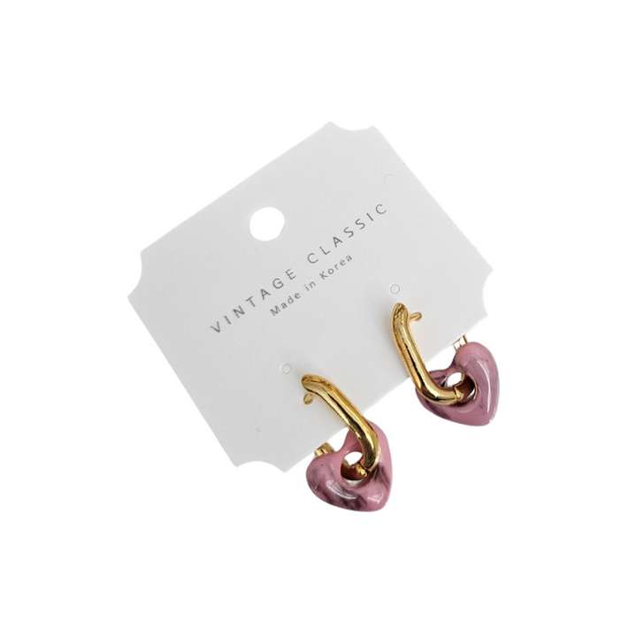 Paddlepop Heart Drop Earrings
