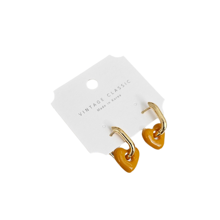 Paddlepop Heart Drop Earrings