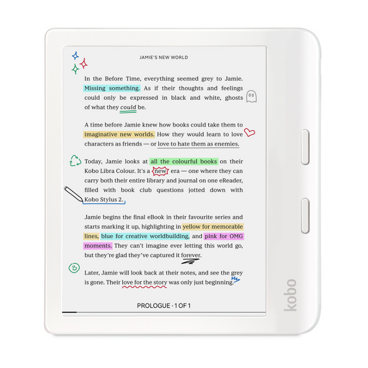 KOBO Libra Colour (White) Kaleido 3