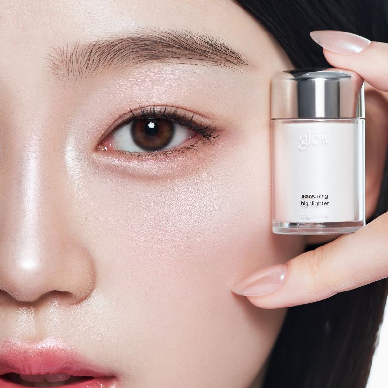 glow radiance kit (seasoning highlighter + highlighter brush)