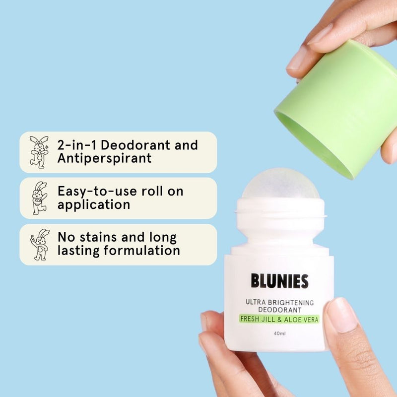 Blunies Ultra Brightening Deodorant - Fresh Jill & Aloe Vera