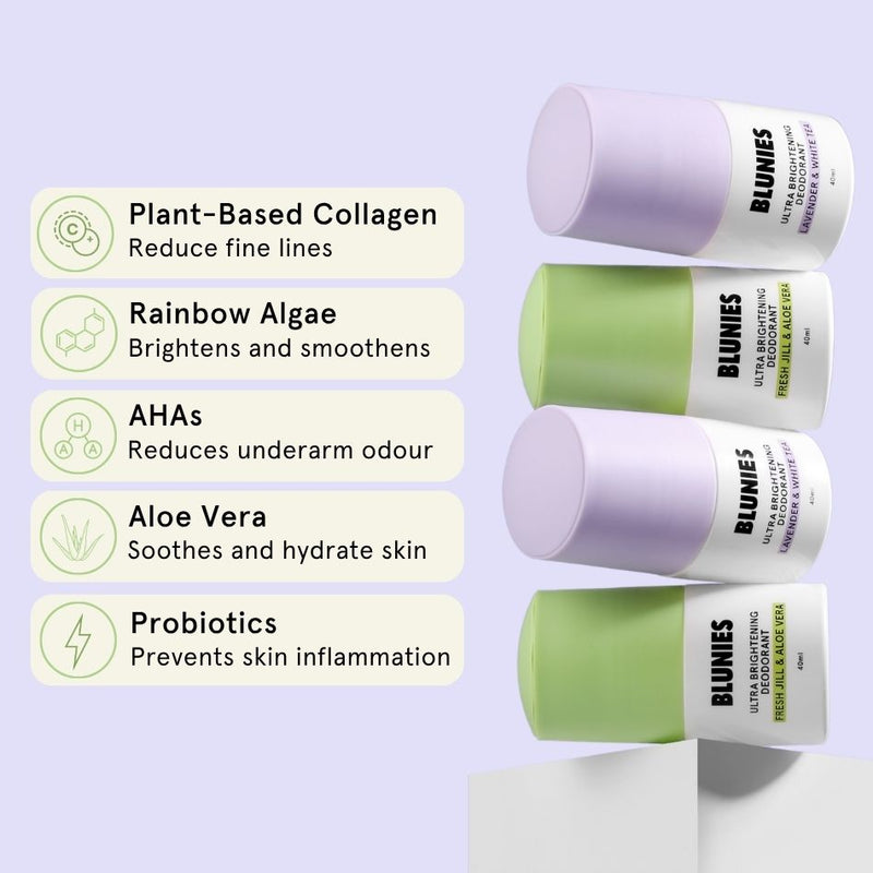 Blunies Ultra Brightening Deodorant - Fresh Jill & Aloe Vera