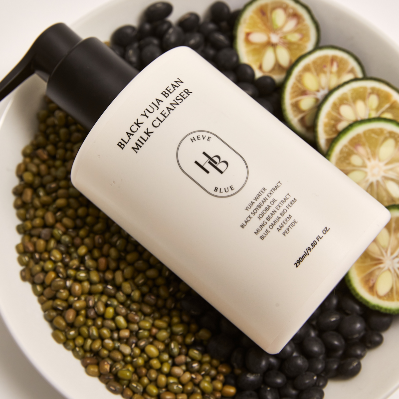 HEVEBLUE Black Yuja Bean Milk Cleanser