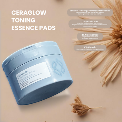 LUNESSE Cera Glow Toning Essence Pads