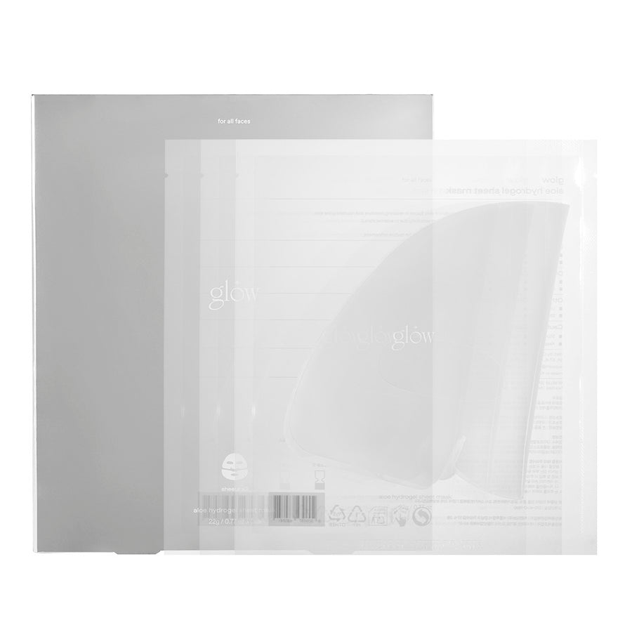 glow aloe hydrogel sheet mask 3ea
