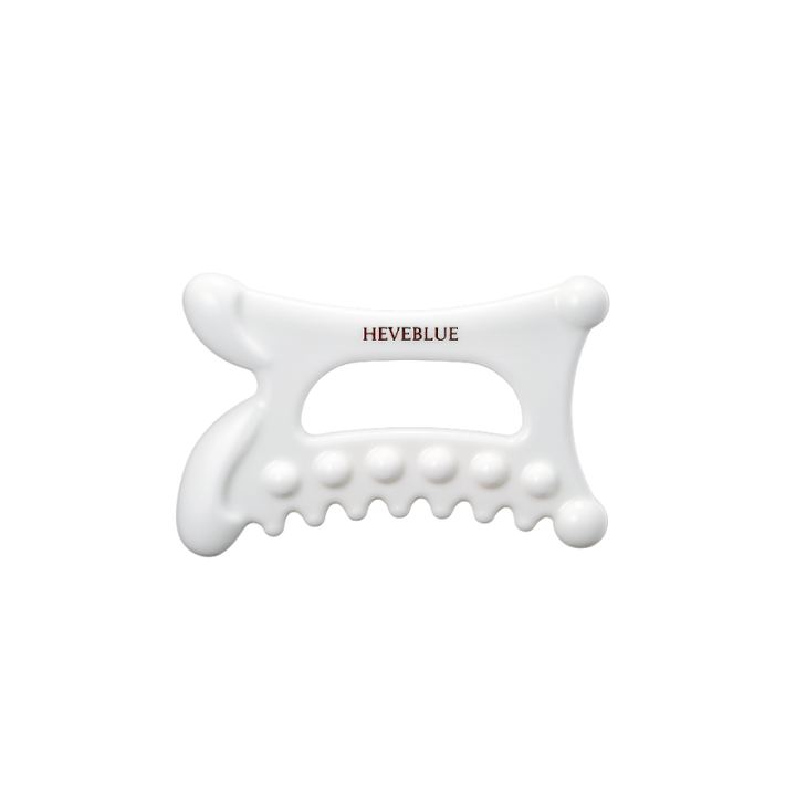 HEVEBLUE Natural White Clay Relaxing Homecare Gua Sha