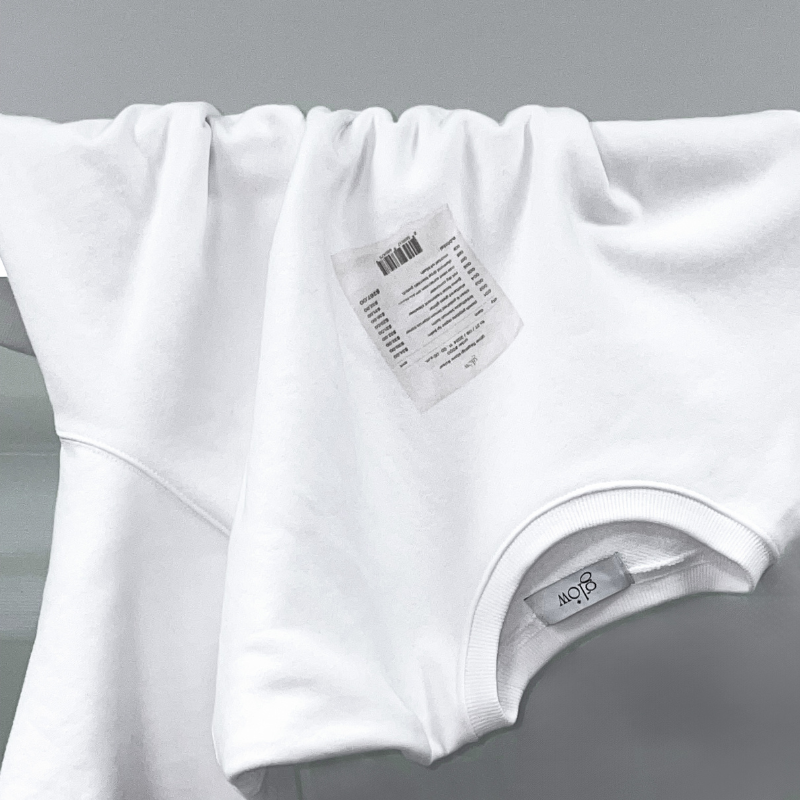 glow damaged receipt crewneck