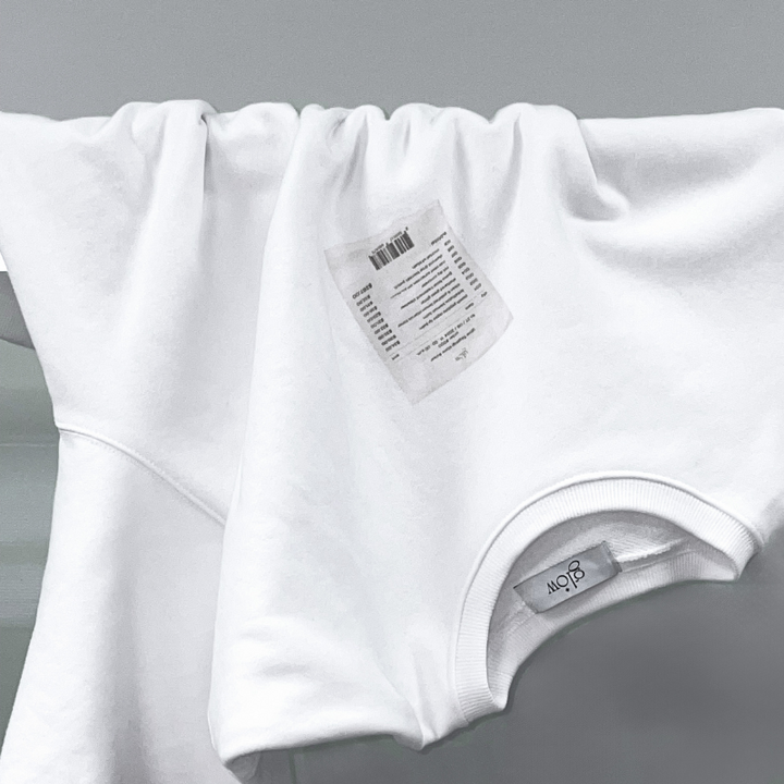 glow damaged receipt crewneck