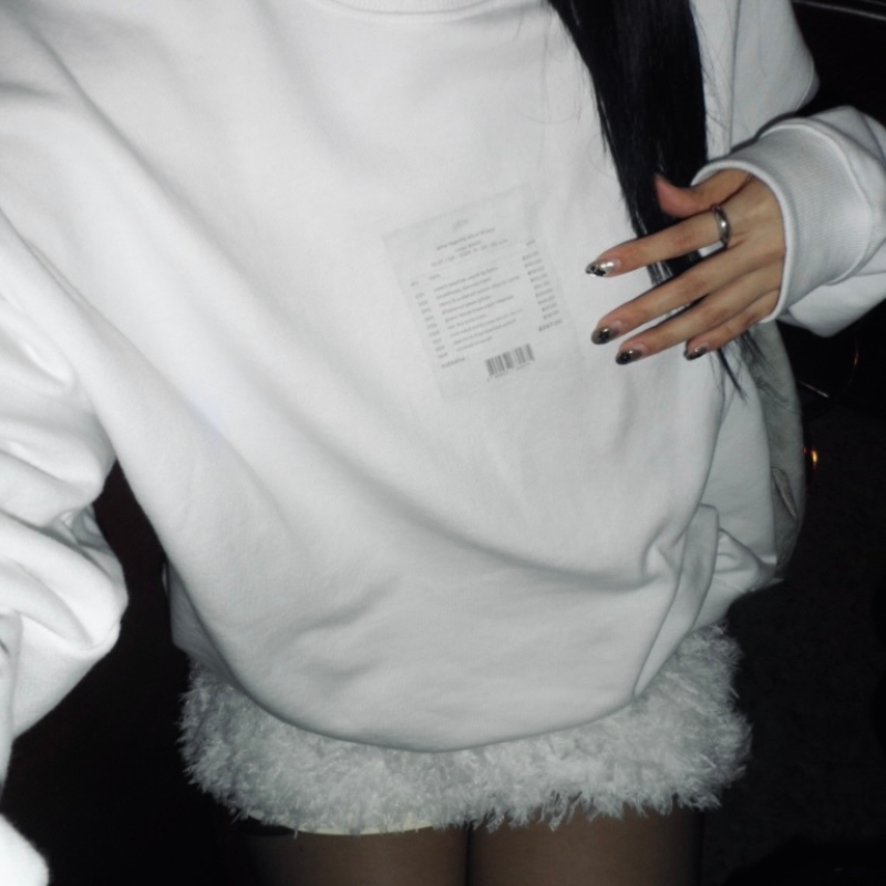 glow damaged receipt crewneck