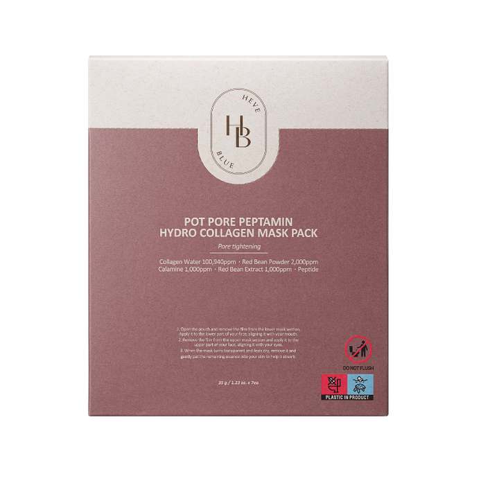 HEVEBLUE Pot Pore Peptamin Hydro Collagen Mask Pack