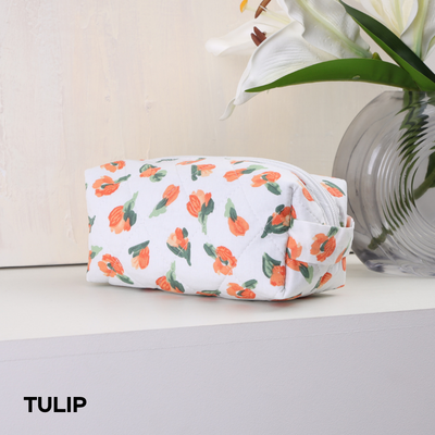 Floral Fluffy Pouch