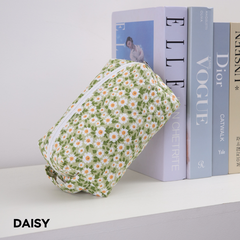 Floral Fluffy Pouch
