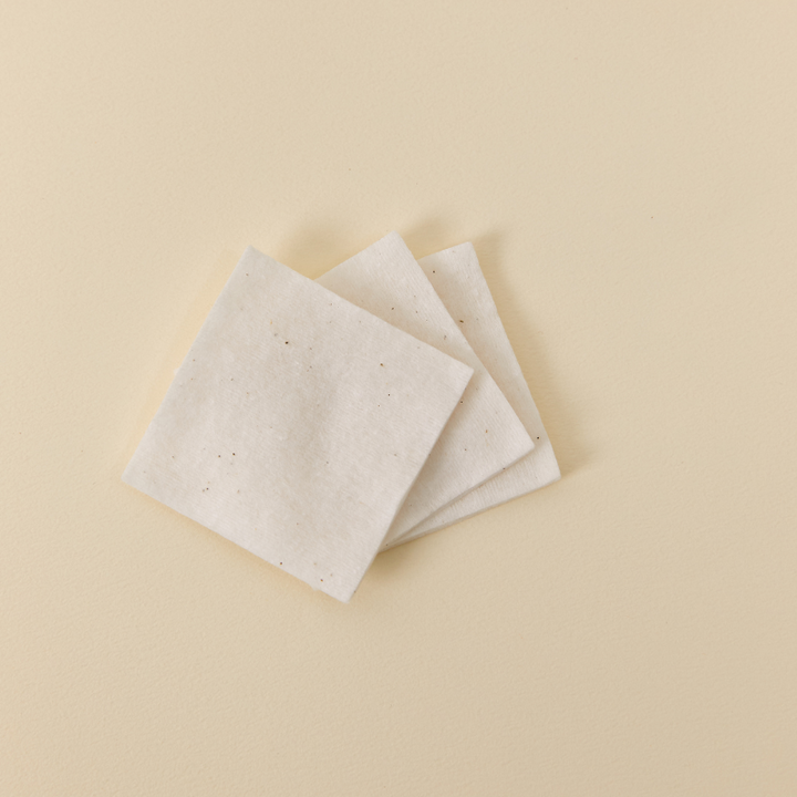 HEVEBLUE Unbleached Biodegradable 100% Cotton Pad 70ea