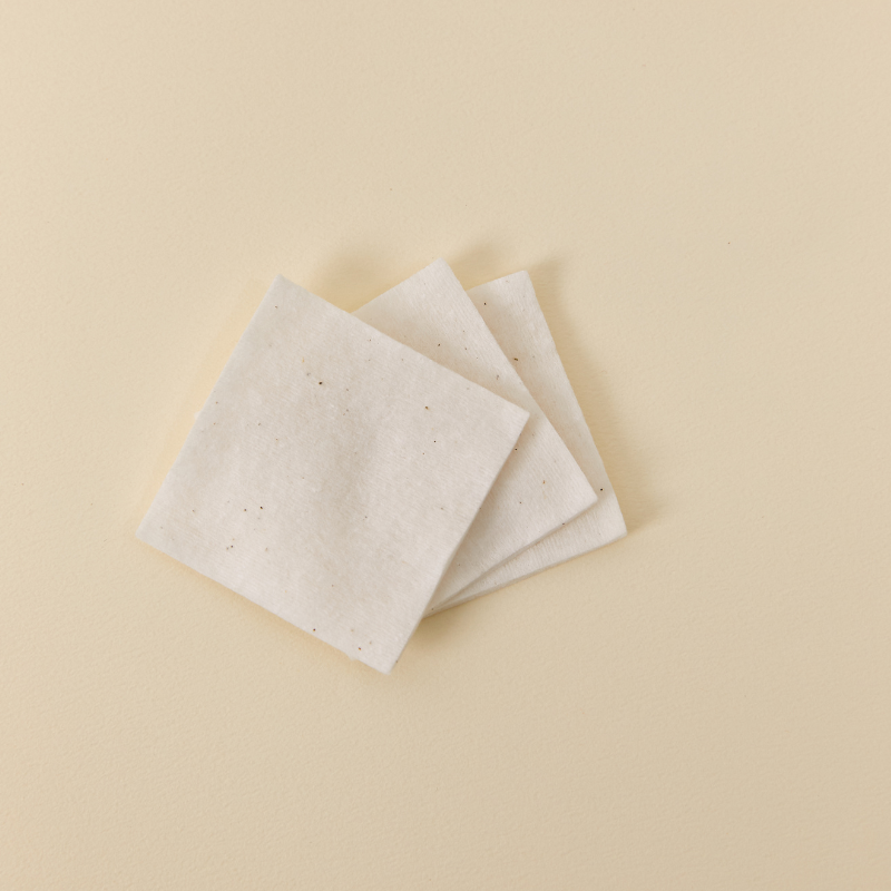 HEVEBLUE Unbleached Biodegradable 100% Cotton Pad 70ea