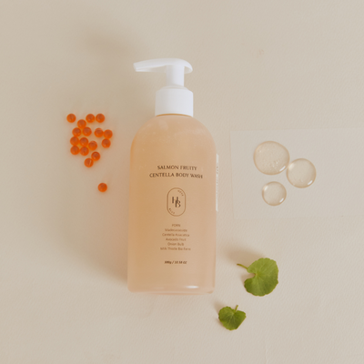 HEVEBLUE Salmon Fruity Centella Body Wash