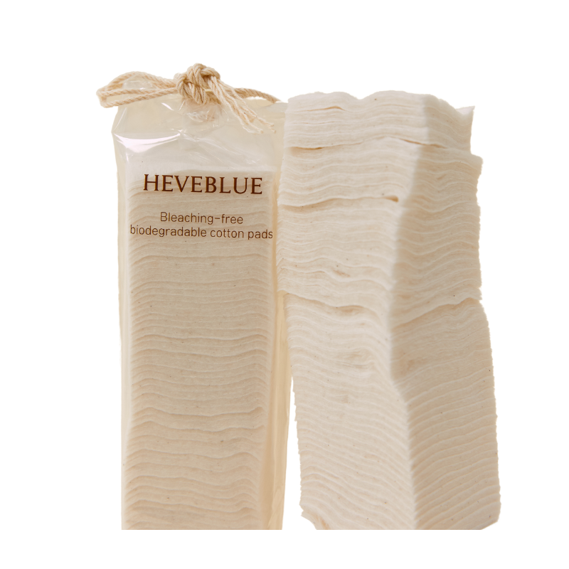 HEVEBLUE Unbleached Biodegradable 100% Cotton Pad 70ea