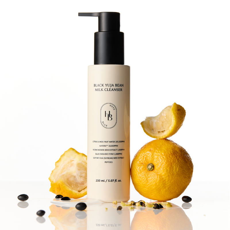 HEVEBLUE Black Yuja Bean Milk Cleanser