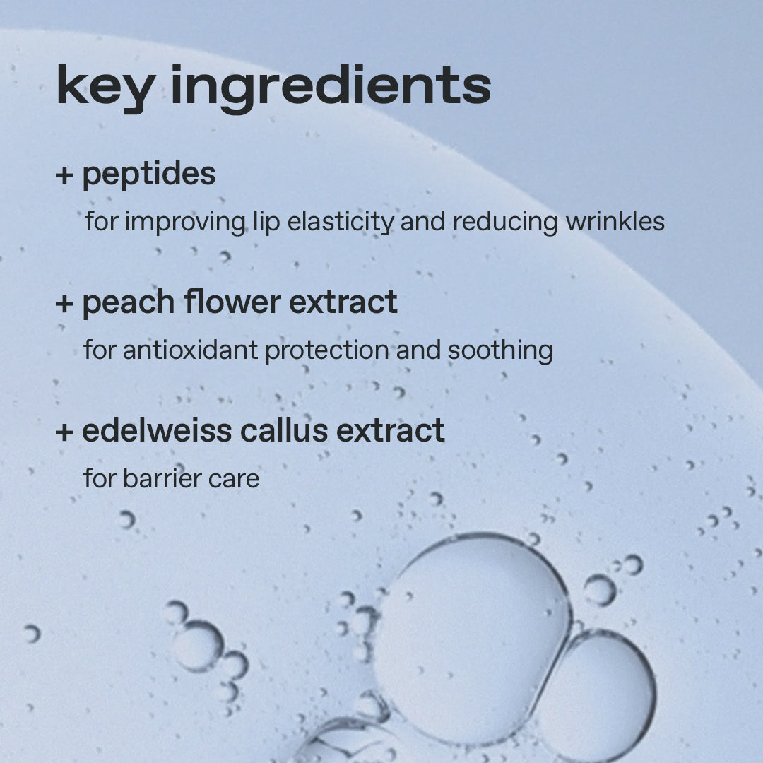glow peach peptide lip balm