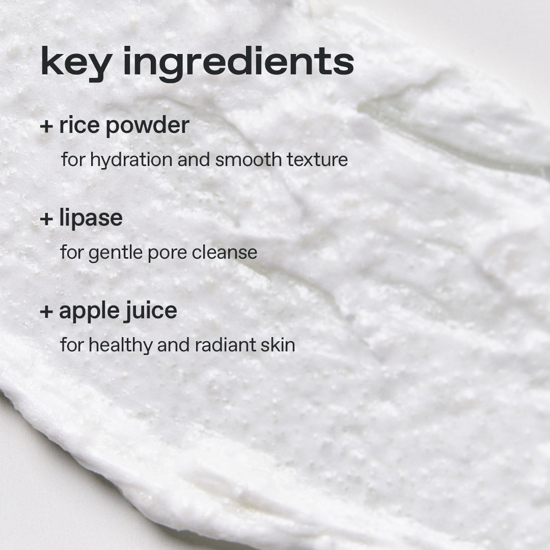 glow apple enzyme foaming cleanser