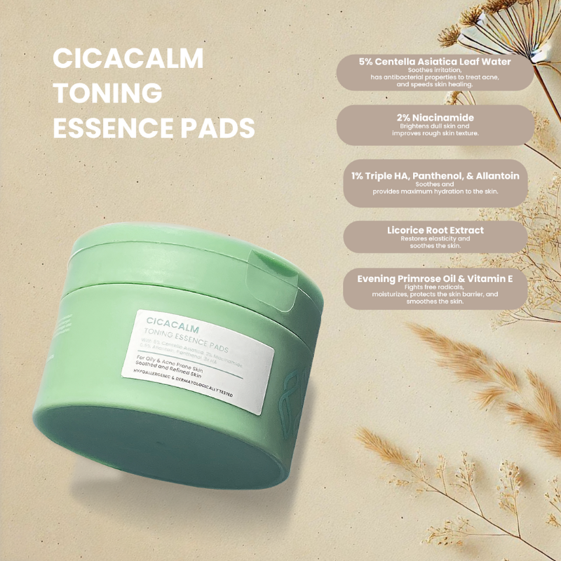 LUNESSE Cica Calm Toning Essence Pads