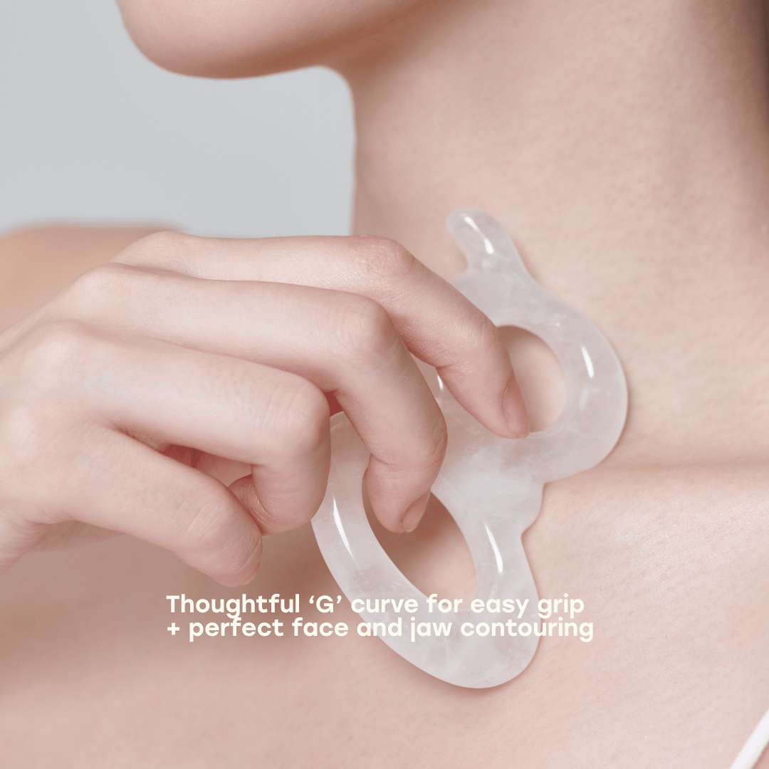 glow natural rock quartz detox gua sha