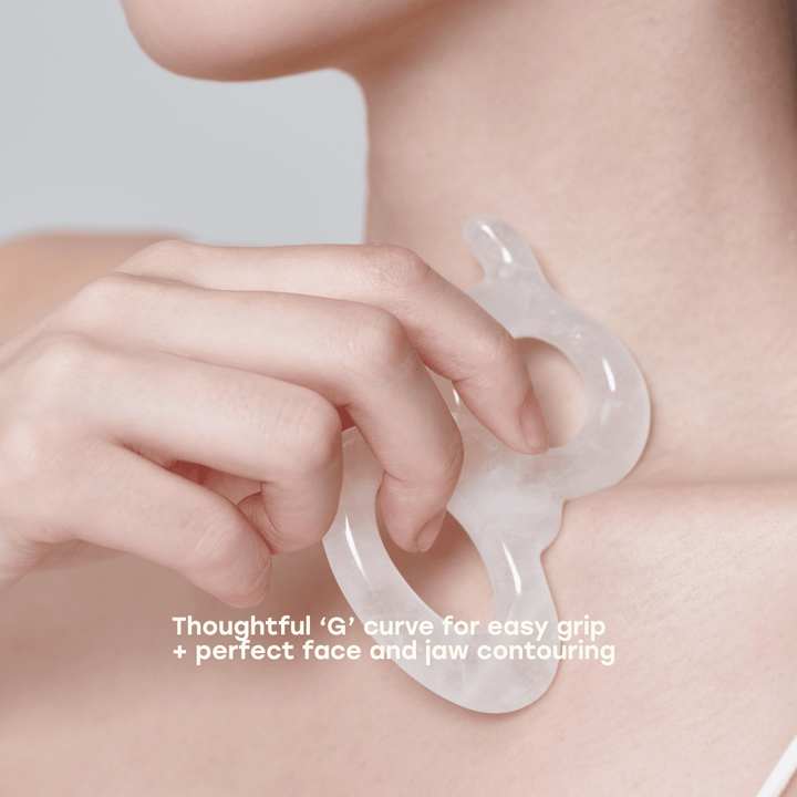 glow natural rock quartz detox gua sha