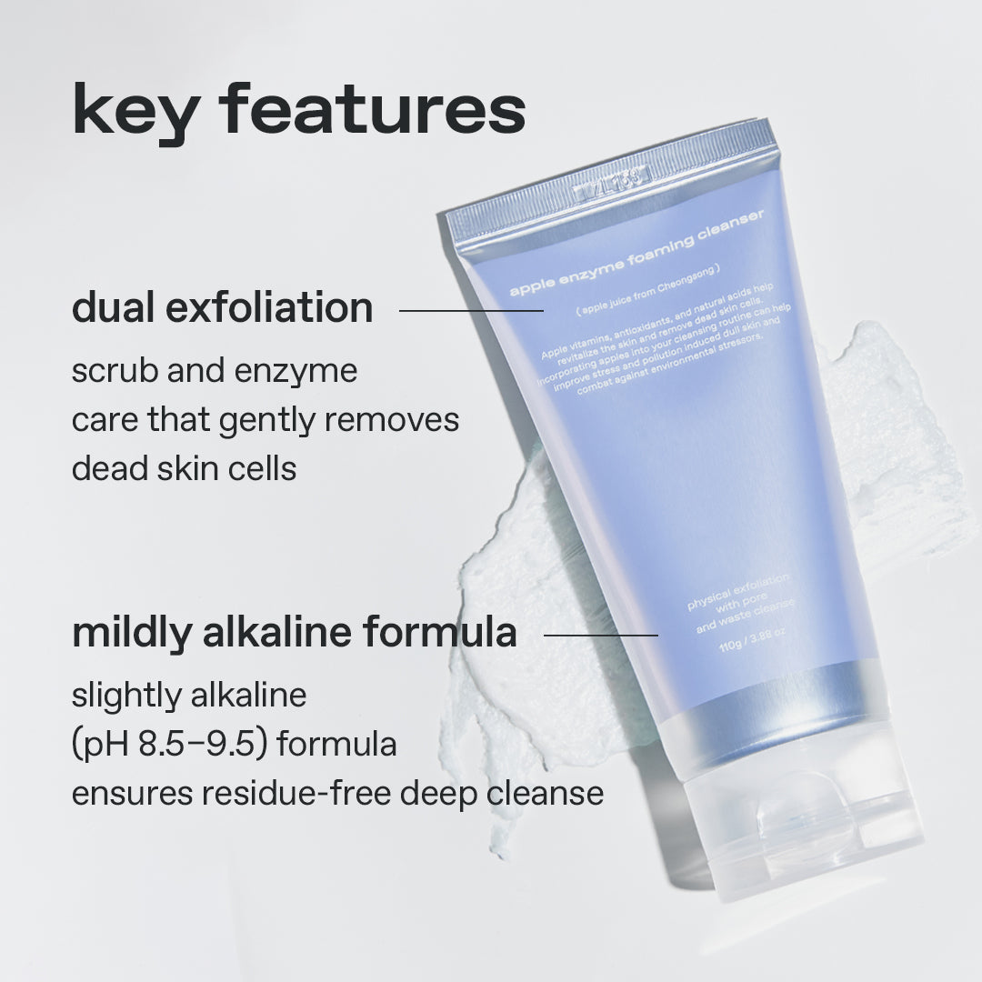 glow apple enzyme foaming cleanser