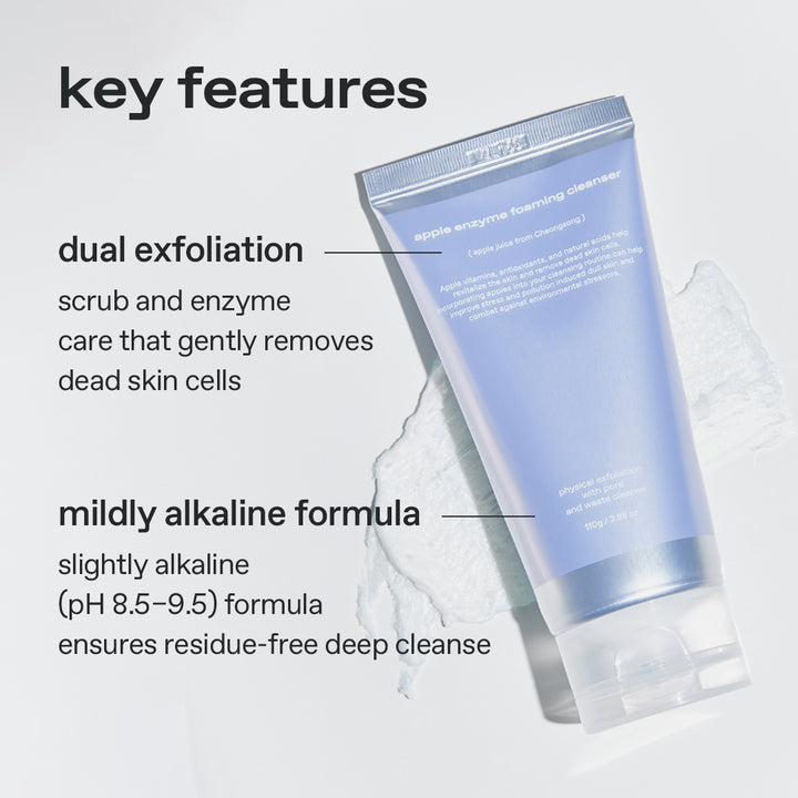 glow apple enzyme foaming cleanser