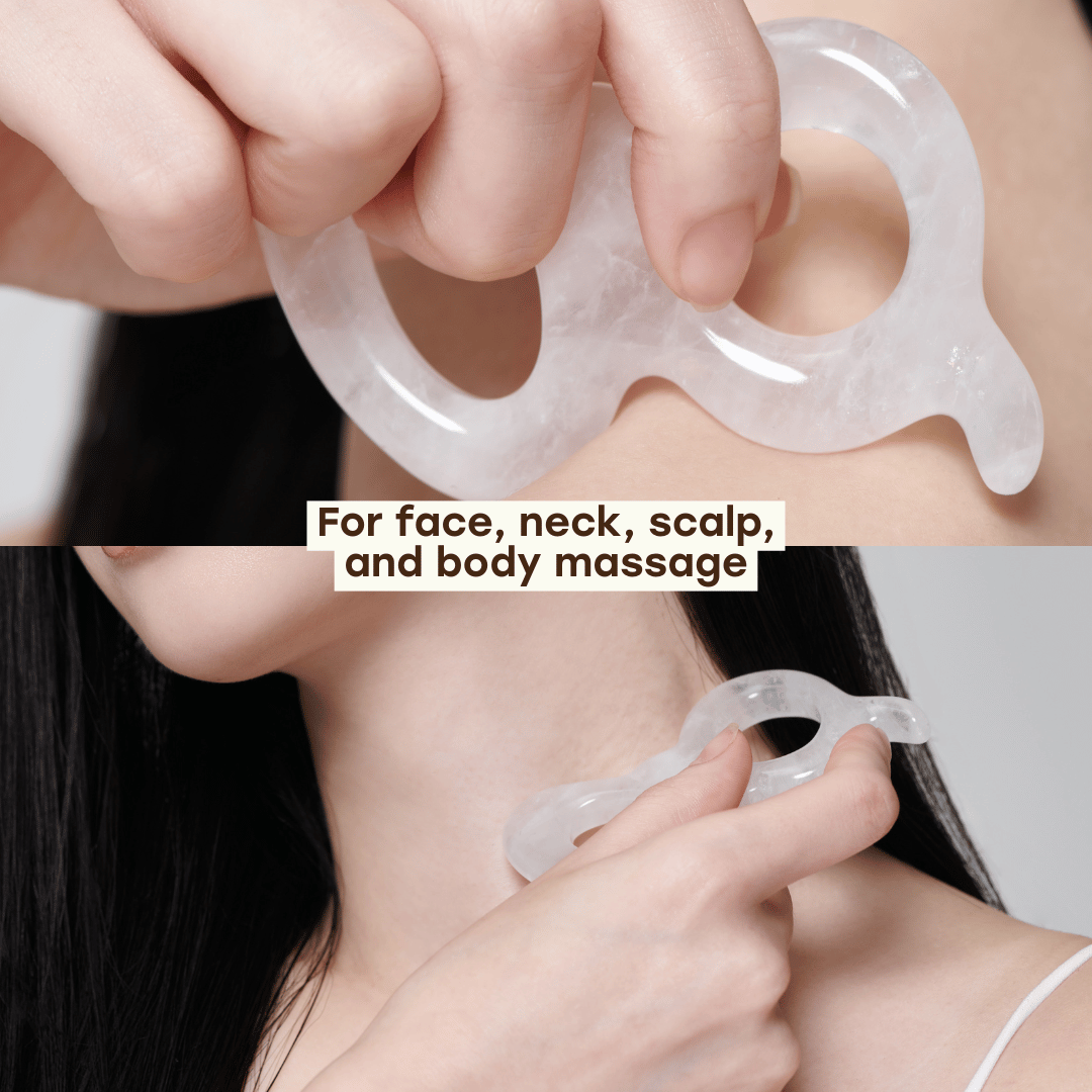 glow natural rock quartz detox gua sha
