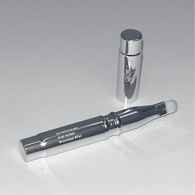 glow portable lip and eye brush
