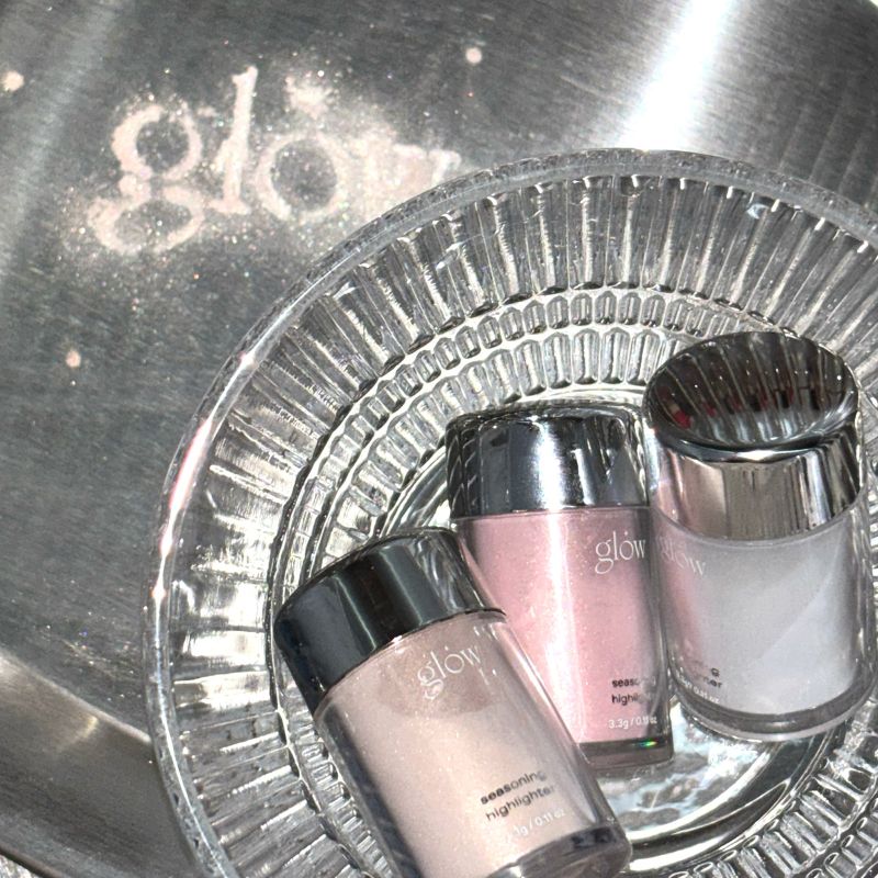 glow radiance kit (seasoning highlighter + highlighter brush)