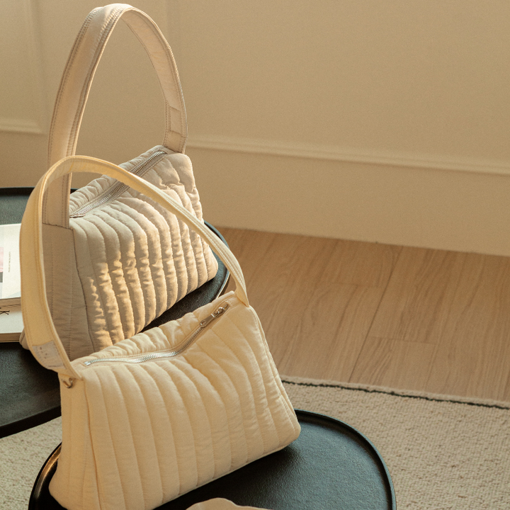 ithinkso Cozy Neat Bag Puffy Cream