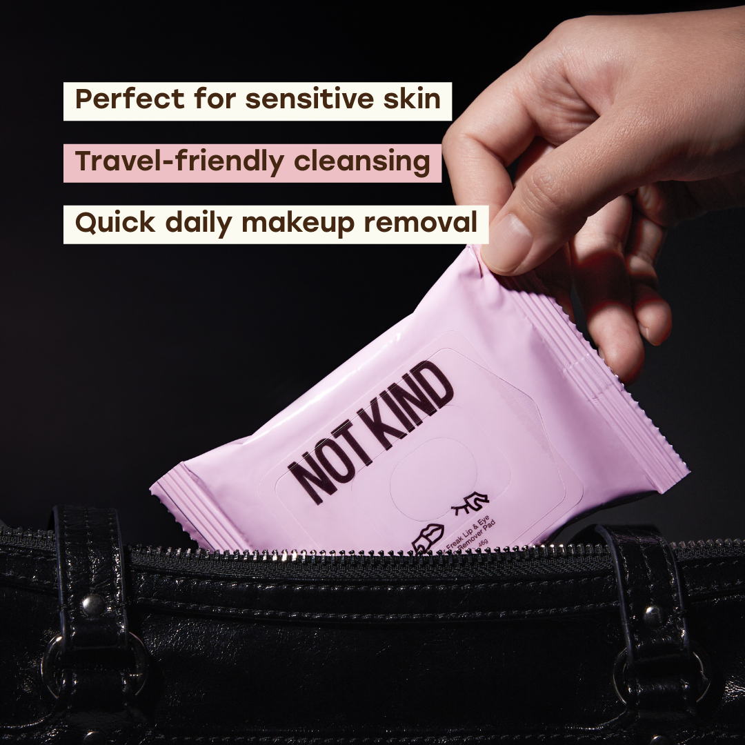 NOT KIND Fiber Freak Lip &amp; Eye Makeup Remover Pad (60 pads)