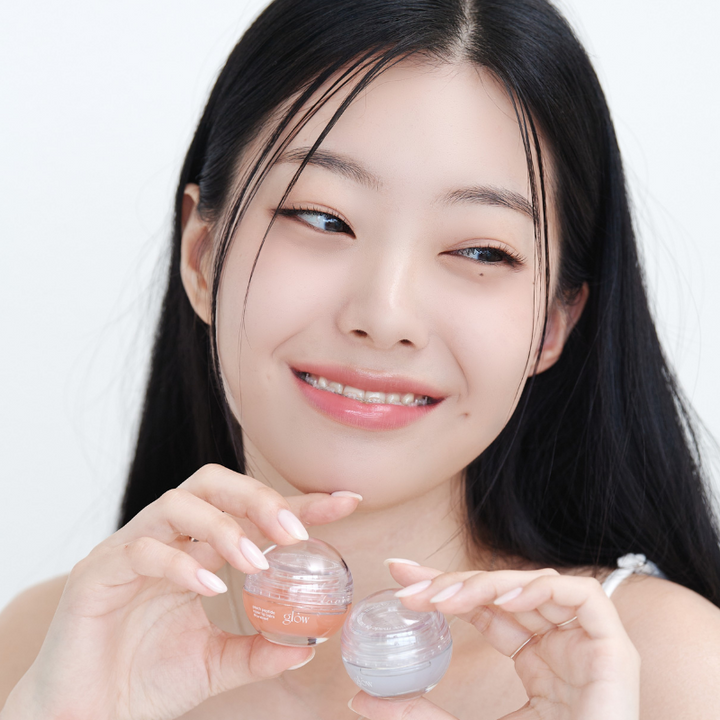 glow peach peptide lip balm