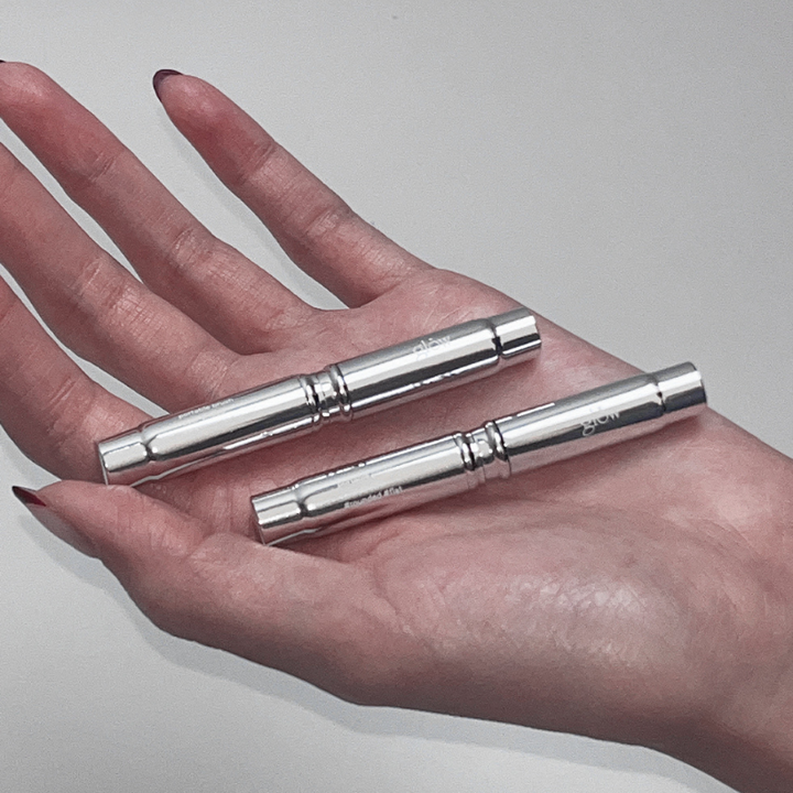 glow portable lip and eye brush