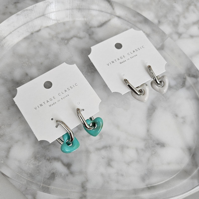 Paddlepop Heart Drop Earrings