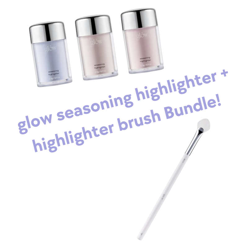 glow seasoning highlighter + highlighter brush Bundle!