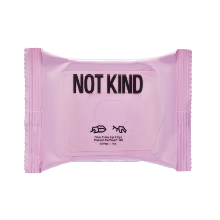 NOT KIND Fiber Freak Lip &amp; Eye Makeup Remover Pad (60 pads)