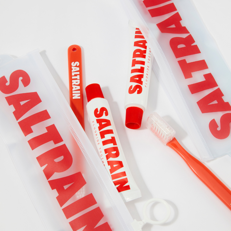 Saltrain Travel Kit (Toothpaste &amp; Toothbrush)