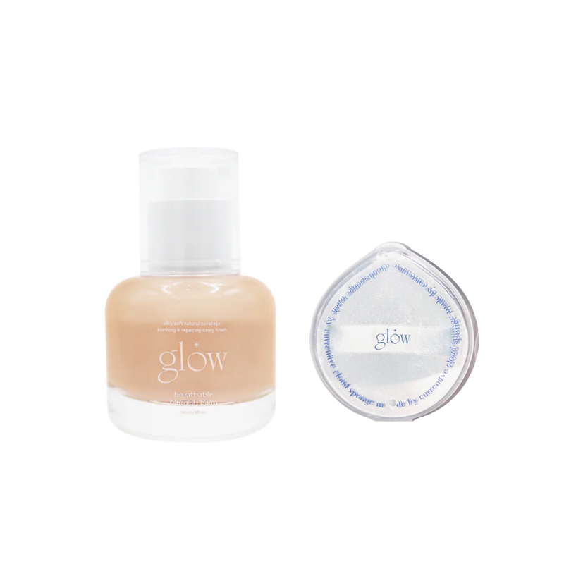 glow perfecting set: Any 2 breathable blemish balm + 1 FREE cloud sponge