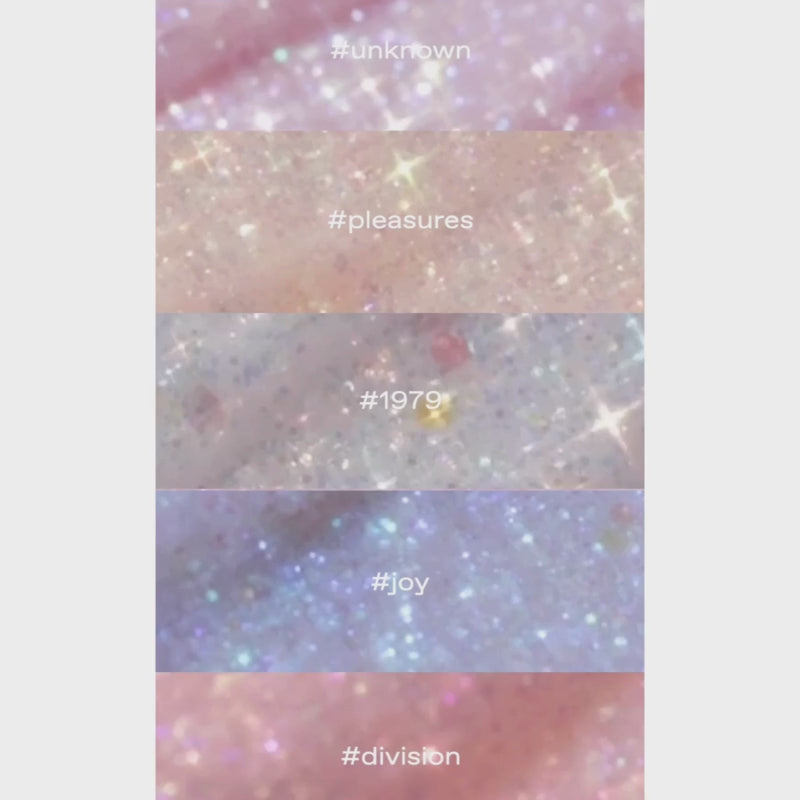 glow shattered glass glitter