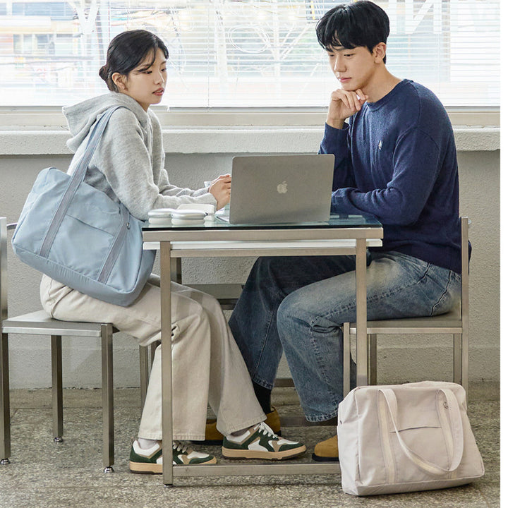 【ithinkso】DAILY LITE DUFFLE BAG☆大人気☆ ithinkso Singapore — Daily Lite Duffle Bag Lilac Gray – BEAUBIT